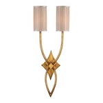 Portobello Road Dual Arm Wall Lamp - Dore Gold / Ivory