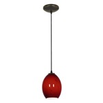 Brandy Cord Pendant - Oil Rubbed Bronze / Ruby Sky