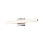 SQ-Bar LED Bath Bar - Satin Nickel / White