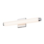 Tubo Slim LED Bath Bar - Polished Chrome / White Etched