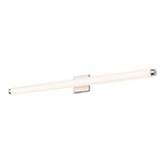 Tubo Slim LED Bath Bar - Polished Chrome / White Etched