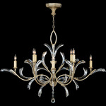 Beveled Arcs Style 2 Chandelier - Silver / Crystal