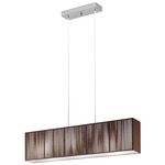 Clavius Linear Pendant - Chrome / Tobacco