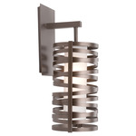 Tempest Hanging Wall Light - Flat Bronze / Frosted Glass