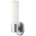 Saber II LED Wall Sconce - Chrome / Etched Opal