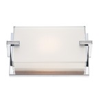 Cubism Wall Light - Chrome / White