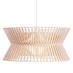 Kontro 6000 Pendant - White / Natural Birch