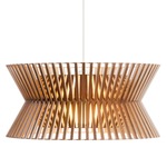 Kontro 6000 Pendant - White / Walnut Birch