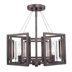 Marco Convertible Semi Flush Mount - Gunmetal Bronze