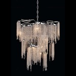 Victoria Conical Chandelier - Nickel