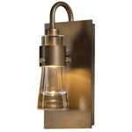 Erlenmeyer ADA Wall Sconce - Bronze / Clear