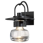 Mason Outdoor Wall Sconce - Coastal Black / Clear