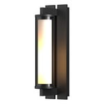 Fuse Outdoor Wall Sconce - Coastal Black / Clear / Opal