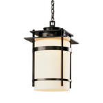 Banded Outdoor Pendant - Coastal Black / Opal