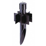 S3 Heavy Duty PVC Mounting Stake - Black