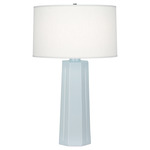 Mason Table Lamp - Baby Blue / Oyster Linen