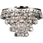 Bling Ceiling Light Fixture - Polished Nickel / Crystal