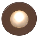120V LED310 Round Step Light - Bronze / Clear