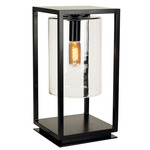 Dome Gate Non-UL Outdoor Post / Path Light - Anthracite / Clear