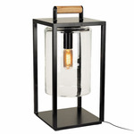 Dome Non-UL Outdoor Portable Table Lamp - Anthracite / Clear