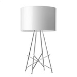 Ray T Table Lamp - Chrome / Gloss White