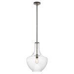 Everly Bell Pendant - Olde Bronze / Clear