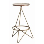 Wyndham Counter Stool - Vintage Brass