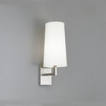 Temple 2 Wall Sconce - Brushed Nickel / Cream