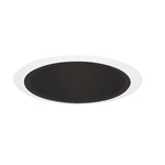 254 Series 6 Inch Deep Baffle Trim - White/ Black Baffle