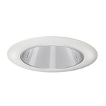 437 3.25 Inch Deep Downlight Cone Trim - White / Clear Alzak