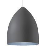 Signal Grande Pendant - Rubberized Gray / Blue