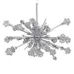 Constellation Oval Chandelier - Chrome / Firenze Clear