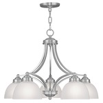 Somerset Chandelier - Brushed Nickel / Frosted