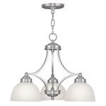 Somerset Chandelier - Brushed Nickel / Frosted