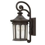 Raley 120V Outdoor Wall Light - Oil Rubbed Bronze / Clear Seedy