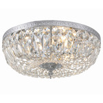 Richmond 16 Ceiling Flush Mount - Polished Chrome / Hand-Cut Crystal