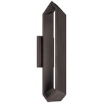 Pitch Outdoor LED Wall Sconce - Black / Frosted