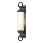 Cavo Tube Outdoor Wall Sconce - Coastal Black / Opal