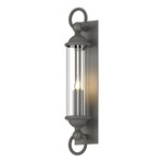 Cavo Tube Outdoor Wall Sconce - Coastal Natural Iron / Clear