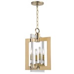 Wellington Chandelier - Aged Brass / Clear