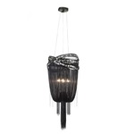 Wilshire Drive Pendant - Black Chrome / Crystal