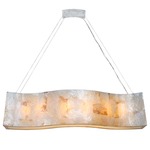 Big Linear Pendant - Brilliant Mojave  / Reclaimed Kabebe Shell