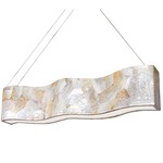 Big Linear Pendant - Brilliant Mojave  / Reclaimed Kabebe Shell