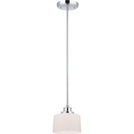 Soho Mini Pendant - Polished Chrome / White Satin