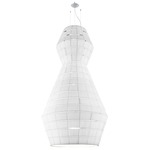 Layers Oversize Acoustic Pendant - White / White