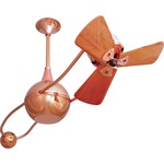 Brisa 2000 Wood Ceiling Fan - Polished Copper / Mahogany Tone