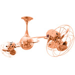 Italo Ventania Metal Ceiling Fan - Polished Copper