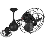 Italo Ventania Metal Ceiling Fan - Black