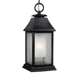 Shepherd Outdoor Pendant - Dark Weathered Zinc / Clear Seeded