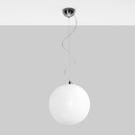 Iceglobe 5M Pendant - Satin Nickel / Polycarbonate